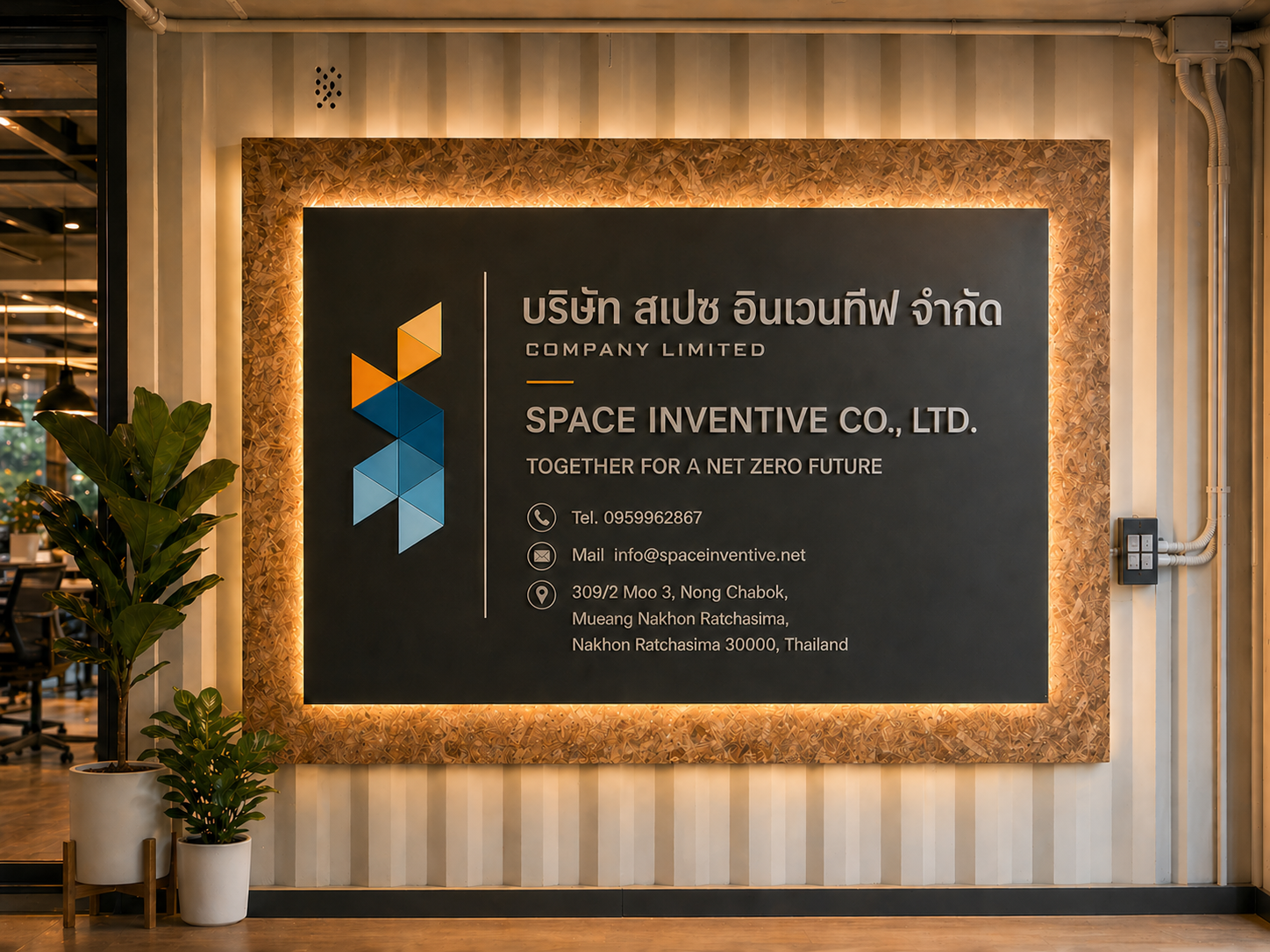 Space Inventive office sign — Nakhon Ratchasima HQ